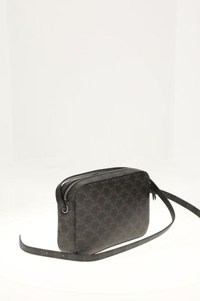 Celine Mens Messenger Bag With Charm Black-Tan Pvc Shoulder Black/tan