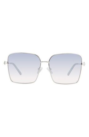 Kurt Geiger 61mm Sunglasses in Palladium/Grey Ms Slv at Nordstrom