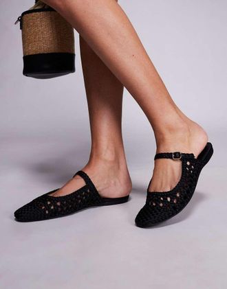 Steve Madden Glennie - Sabot bassi in raso neri-Nero