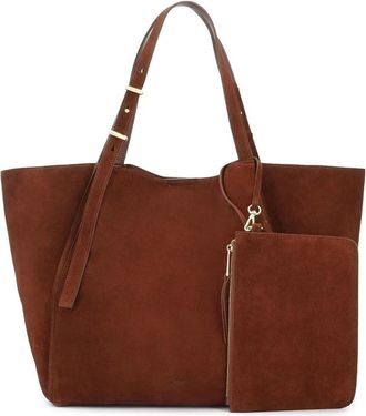 Kazar Een ruime shopper van lichtbruin su&egrave;de - Dames - Shoppers - Bruin - ONE Size - Su&egrave;de - Tassen