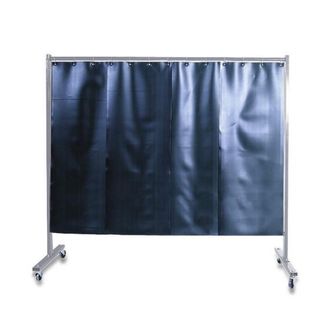Kemper Biombo De 1 Pieza Con Cortina Lama, Mejor Protecci&oacute;n Contra Radiaciones, Proyecciones De Soldadura Y Salpicaduras Kemper S9 Verde Oscuro Mate