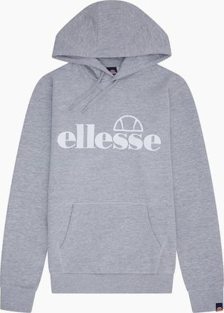 Ellesse Womens Lyara Hooded Neck Lacoste Lettering Sweatshirt - Grey - Size: 10