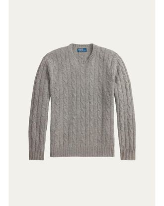 Polo Ralph Lauren Mens The Iconic Cable-Knit Cashmere Sweater