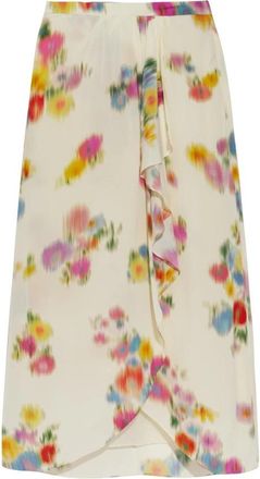 Isabel Marant Vanille Zijden Rok - Dames - Midirokken - Veelkleurig - S - Rokken
