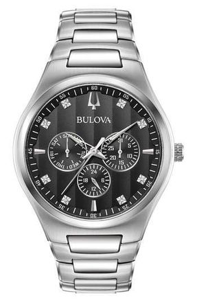 Bulova Mens Stainless Steel Bracelet Watch, 40mm in Silver at Nordstrom Rack