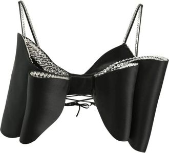 Mach & Mach Mach & Mach, Dames, Tops, Zwart, Maat: 4XS Poliester