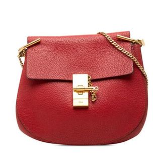 Chlo&eacute; Pre-owned Drew Crossbody - Dames - Vintage Schoudertas - Rood - ONE Size - Leer - Vintage