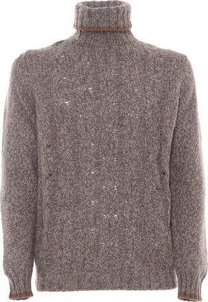 Fedeli Turtle-neck L/s Knitted Sweater Man