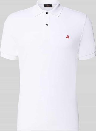 Peuterey Regular Fit Poloshirt mit Stitching Modell PLANTAGO in Weiss, Gr&ouml;&szlig;e XXXL
