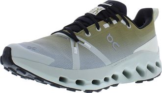 On Womens Cloudsurfer Trail Waterproof Sneaker, Sandstone/Silver, 6.5 UK