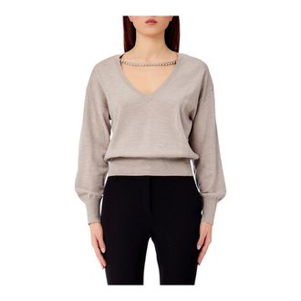Liu Jo Mujer, Jerseys, Beige, Talla: M
