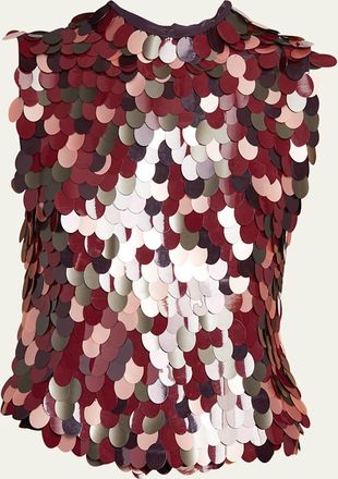 Dries Van Noten Carmasa Sequined Sleeveless Top