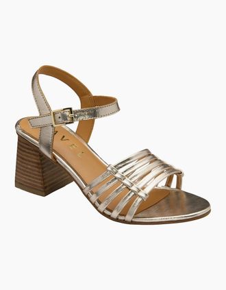 Ravel Womens Kiplin Womens Heeled Sandals - Gold - Size: 5