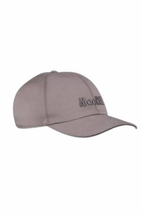 Moorer Mens Robinson-J Baseball Cap In Taupe/bianco