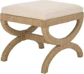 Safavieh Couture Aikan Woven Sea Grass Ottoman