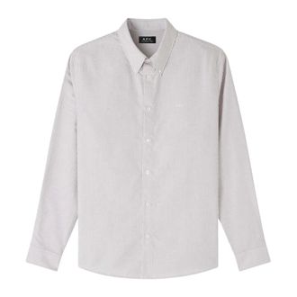 A.P.C. Hombre, Camisas, Gris, Talla: L