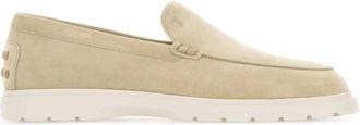 Tod's Beige Suede Loafers