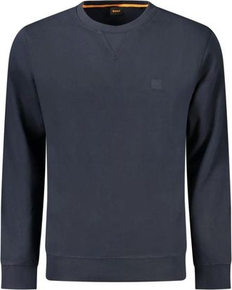 HUGO BOSS Heren, Sweatshirts & Hoodies, Blauw, Maat: XL Katoen
