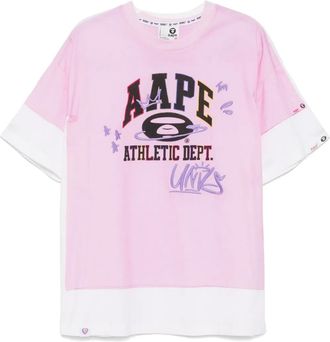 Aape By A Bathing Ape T-shirt con stampa grafica - Rosa