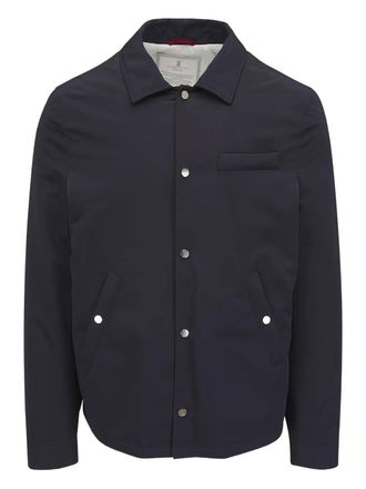 Brunello Cucinelli buttoned jacket - men - Nylon/Polyester/Nylon - 46 - Blue