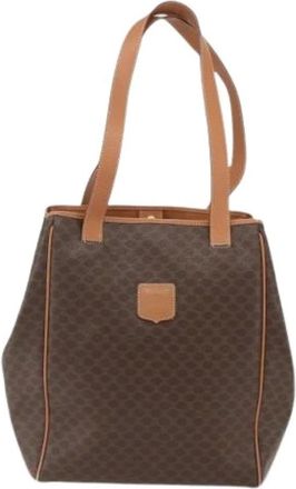 Celine Pre-owned Tote Bags, female, Brown, Size: ONE SIZE Pre-owned Vintage Canvas Tote Bag