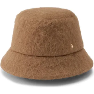 Helen Kaminski Rita Wool Blend Bucket Hat in Oak at Nordstrom