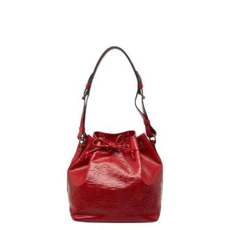 Louis Vuitton Pre-owned Bucket Bags, female, Red, Size: ONE SIZE Pre-owned Petit Noe Epi Shoulder Bag