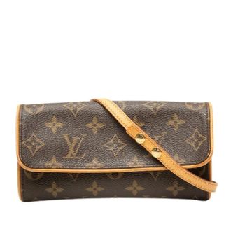 Louis Vuitton Pre-owned Cross Body Bags, female, Brown, Size: ONE SIZE Pre-owned Pochette Twin PM