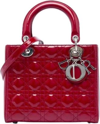 Dior Pre-owned Lady Dior - Dames - Vintage Handtas - Rood - ONE Size - Leer - Vintage