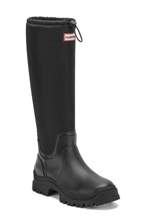 Hunter Wendy Rain Boot in Black/black at Nordstrom, Size 10