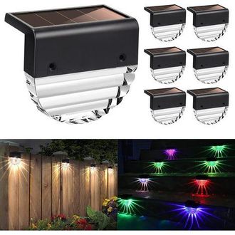OEM Luces De Jard&iacute;n Para Exteriores, L&aacute;mparas Solares Impermeables Para Decoraci&oacute;n De Jard&iacute;n, Iluminaci&oacute;n Solar Para Cercas Con 2 Modos Led: Blanco C&aacute;lido
