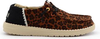 Hey Dude Schoen met veters - Dames - Veterschoenen - Bruin - 36 EU - Katoen - Schoenen