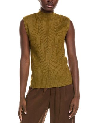 Kenneth Cole Chevron Stitch Tank Sweater