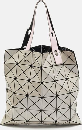 Issey Miyake Bao Bao Beige/pink Pvc And Mesh Nylon Tote