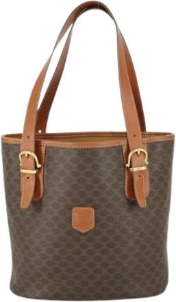 Celine Pre-owned Bucket Bags, female, Brown, Size: ONE SIZE Pre-owned Canvas Vintage Bucket Bag