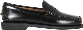 Sebago Black Dan PO LT Full-Grain Leather Moccasin Loafers