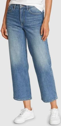 Eddie Bauer Authentic Everyday High-Rise Cropped Jeans In Vintage