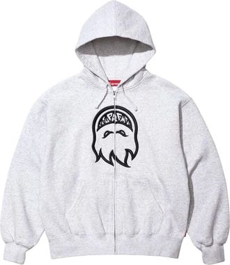 SUPREME x Spitfire SS26 Zip-Up Hooded Sweatshirt Grey SUP-SS26-337-GRY