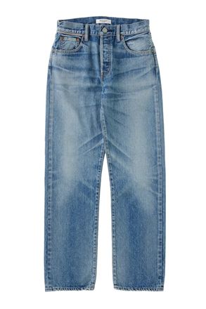 Moussy Graceland Straight Jeans In Light Blue