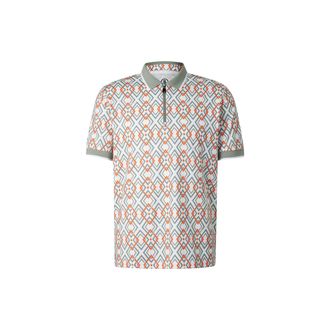 Bogner Valentin functional short-sleeved top for men - Eucalyptus/orange/white - XXL