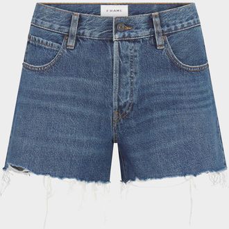 Frame Denim The Long Hand Denim Shorts