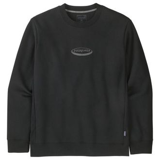 Patagonia 95 Oval Logo Uprisal Crew Sweatshirt Pullover f&uuml;r Herren | schwarz