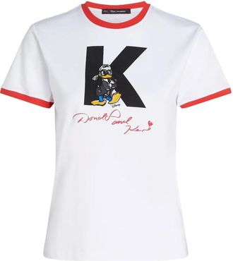 Karl Lagerfeld x Disney T-shirt Petite MC2 Saint Barth - Bianco