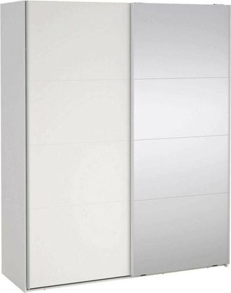 Dmora Armario 2 Puertas Adeline, Muebles De Dormitorio, Vestidor, Armario De Ropa, 179x65 H220 Cm, Blanco - Dmora