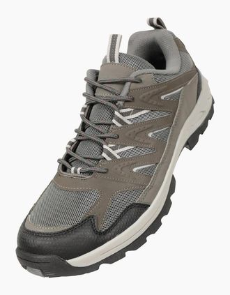 Mountain Warehouse Mens Mountain Warehouse Mens Highline II Walking Shoes - Grey - Size: 12