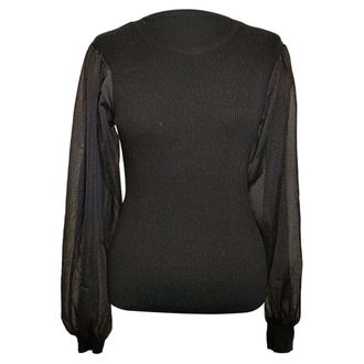 Ulla Johnson Sabrina Pullover in Black Wool