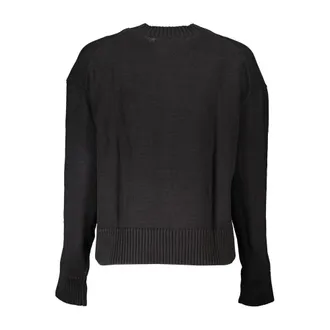 Calvin Klein Long-Sleeve Crewneck Sweater - Black