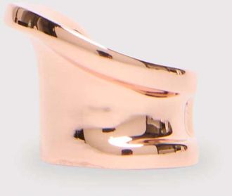 Max Mara Asymmetric Metal Ring - unisex - Ringen - Roze - L - Accessoires