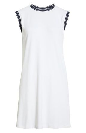 Varley Endo Court Sleeveless Minidress in White /Blue Nights at Nordstrom, Size X-Large