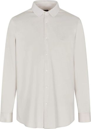 A|X Armani Exchange Polo-kraag Shirt - Dames - Overhemden - Wit - XL - Katoen - Overhemden